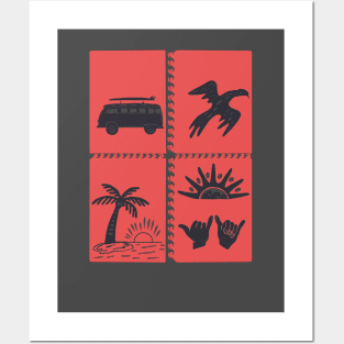 Surf clothing Posters and Art